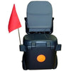 Image of Discover Your Mobility Scooter Coach showing Red Flag and the Reflector Sticker at the Back