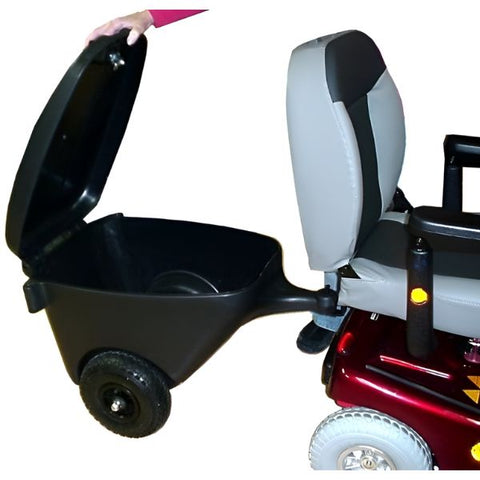 Discover Your Mobility Scooter Coach showing the Lid Open