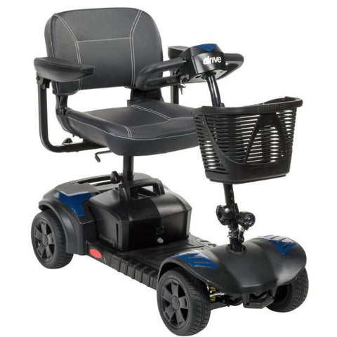 Drive Medical Phoenix LT 4 Wheel Scooter Blue Front Right Side View