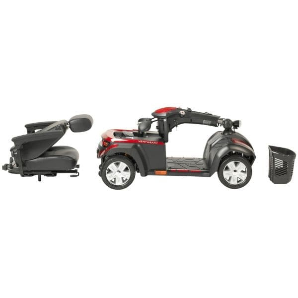 Drive Medical Ventura DLX 4 Wheel Disassembled View