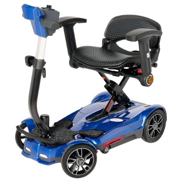 EV Rider Transport 4M Folding Mobility Scooter Blue Color with Armrest