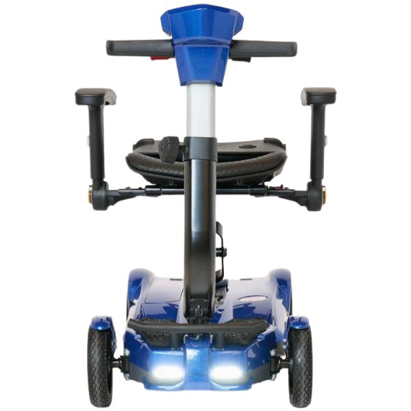 EV Rider Transport 4M Folding Mobility Scooter Blue Color Front View