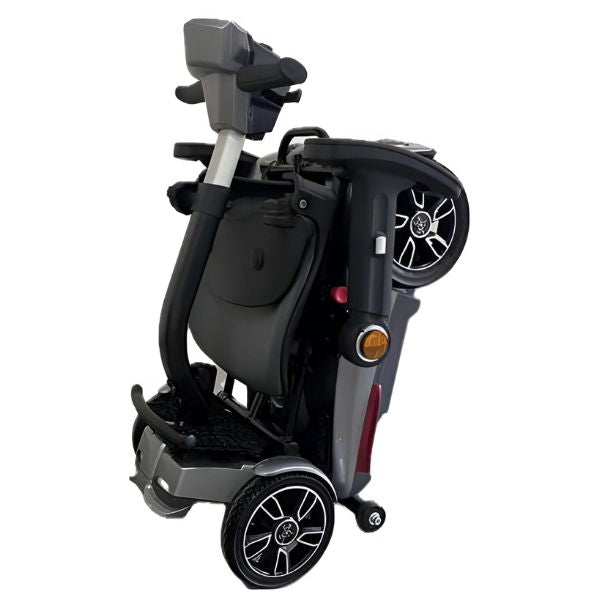 EV_Rider_Transport_4M_Folding_Mobility_Scooter_Silver_Color Upright _Folded_View