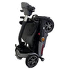 Image of EV_Rider_Transport_4M_Folding_Mobility_Scooter_Silver_Color Upright _Folded_View
