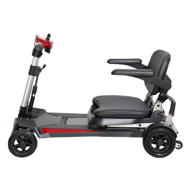 Enhance Mobility Mobifree Lightweight Folding Scooter Folded in Left Side View