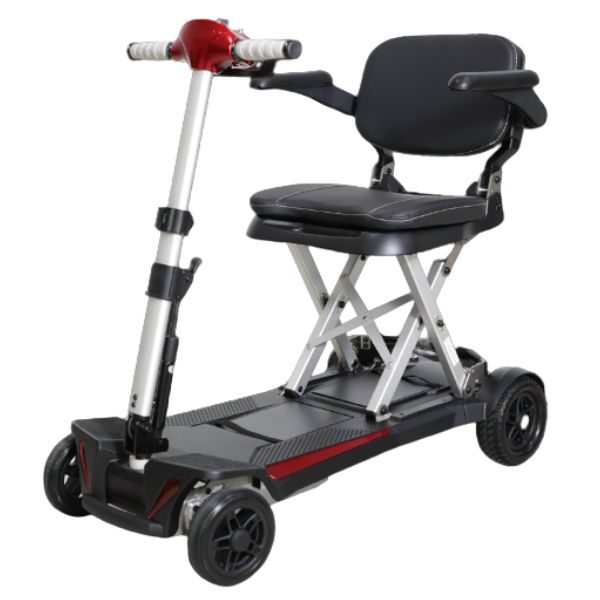 Enhance Mobility Mobifree Lightweight Folding Scooter in Red