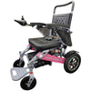 Image of Evaluation Evolution Auto Folding Heavy Duty Power Wheelchair By Discover Your Mobility with Pink Frame