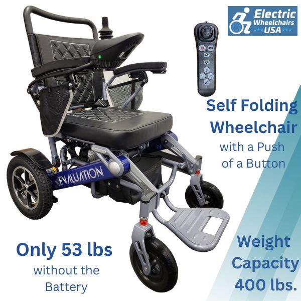 Evaluation Evolution Auto Folding Heavy Duty Power Wheelchair Features 