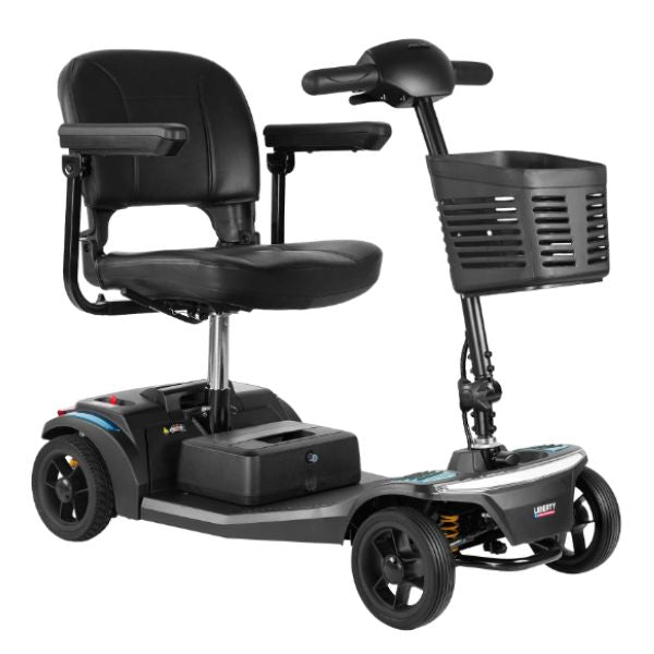 Forcemech Liberty Portable 4-Wheel Mobility Scooter Right Angle View