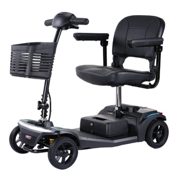 Forcemech Liberty Portable 4-Wheel Mobility Scooter Left Angle View