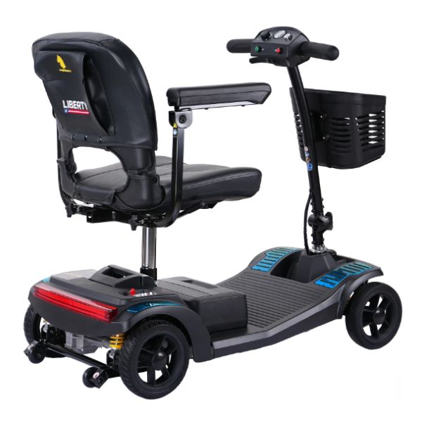Forcemech Liberty Portable 4-Wheel Mobility Scooter Right Rear View