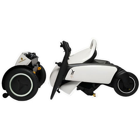 Forcemech ARK Folding Electric Wheelchair Side Disassembled View
