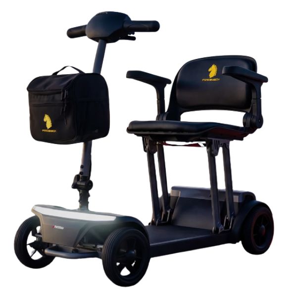Forcemech Pathmate Folding Mobility Scooter Showing the Head LED Light