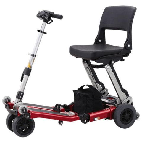 FreeRider USA Luggie Classic 2 Foldable Travel Scooter Red Classic II