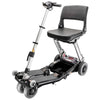 Image of FreeRider Luggie Classic II Travel Scooter Metallic Gray Color Angled View