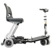 Image of FreeRider Luggie Classic II Travel Scooter Metallic Gray Color Right Side View