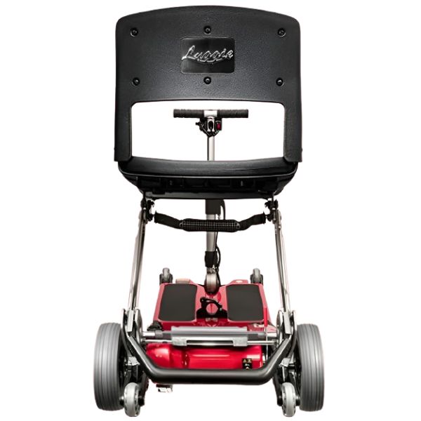 FreeRider Luggie Classic II Travel Scooter Red Classic Color  Back View
