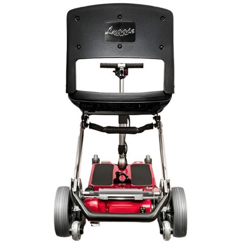 FreeRider Luggie Classic II Travel Scooter Red Classic Color  Back View