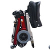 Image of FreeRider Luggie Classic II Travel Scooter Red Classic Color Folded Side View