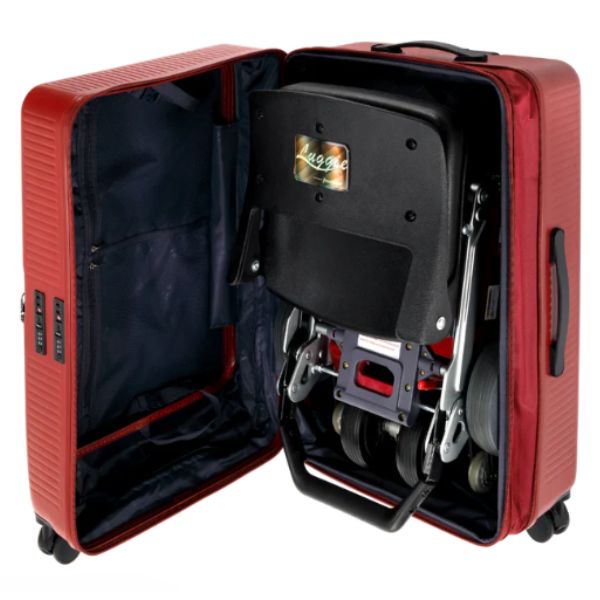 FreeriderUSA Luggie Suitcase Shown Opened 