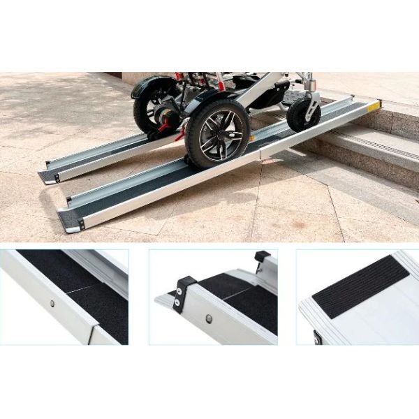 Automatic Electric Ramp GO-Ramp Portable 7 FT Telescopic Ramp By GomfyGo – Electric Wheelchairs USA