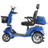 Image of Gladiator 4-Wheel Bariatric Mobility Scooter Caribbean  Blue Left Side View