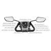 Image of Gladiator 4-Wheel Bariatric Mobility Scooter Hand Grip and Control Panel with Parts Labeled View