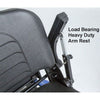 Image of Gladiator 4-Wheel Bariatric Mobility Scooter Showing the Load Bearing Flip Up ArmRest