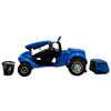 Image of Gladiator 4-Wheel Bariatric Mobility Scooter in Caribbean  Blue Color Disassembled View