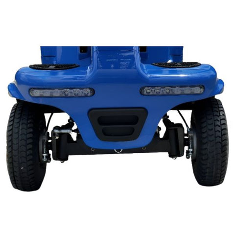Gladiator 4-Wheel Bariatric Mobility Scooter in Caribbean  Blue Front Headlights View