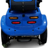 Image of Gladiator 4-Wheel Bariatric Mobility Scooter in Caribbean  Blue Rear Lights View
