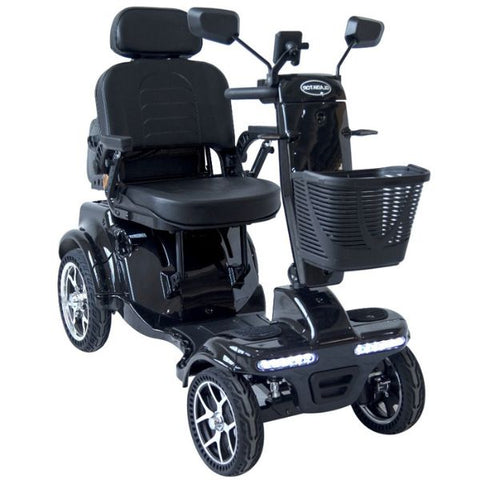Gladiator 4-Wheel Bariatric Mobility Scooter in Jet Black Color