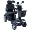 Image of Gladiator 4-Wheel Bariatric Mobility Scooter in Jet Black Color