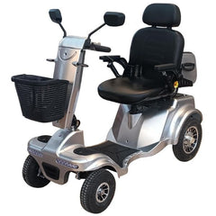 Gladiator 4-Wheel Bariatric Mobility Scooter in Silverado Silver Color