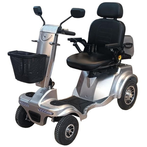 Gladiator 4-Wheel Bariatric Mobility Scooter in Silverado Silver Color