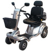 Image of Gladiator 4-Wheel Bariatric Mobility Scooter in Silverado Silver Color