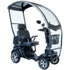 Image of Gladiator 4-Wheel Bariatric Mobility Scooter with Hrad Top Canopy with the Fold Down Seat