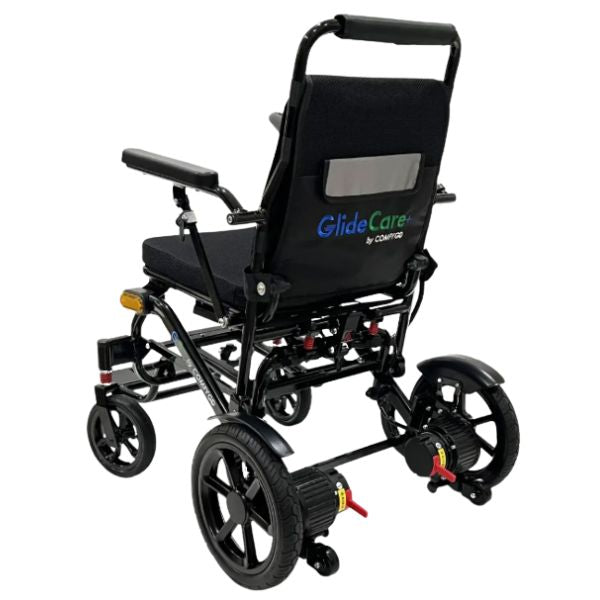 Glide Care G5 Pro Lightweight Foldable Electric Wheelchair Rear Left View