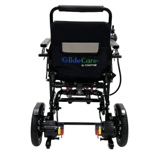 Glide Care G5 Pro Lightweight Foldable Electric Wheelchair Full Rear View