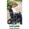 Image of Glide Care G-6R Reclining Backrest Electric Wheelchair Long Distances