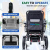 Image of Glide Care G-6 Foldable Foldable Electric Wheelchair Joystick and Footrest