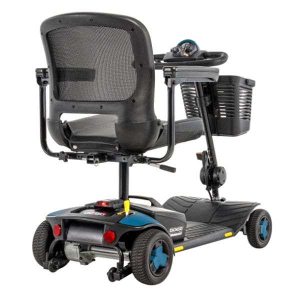 Pride Go-Go Elite Traveller® Gen 3 Platinum 4-Wheel Mobility Scooter in Rear Right View