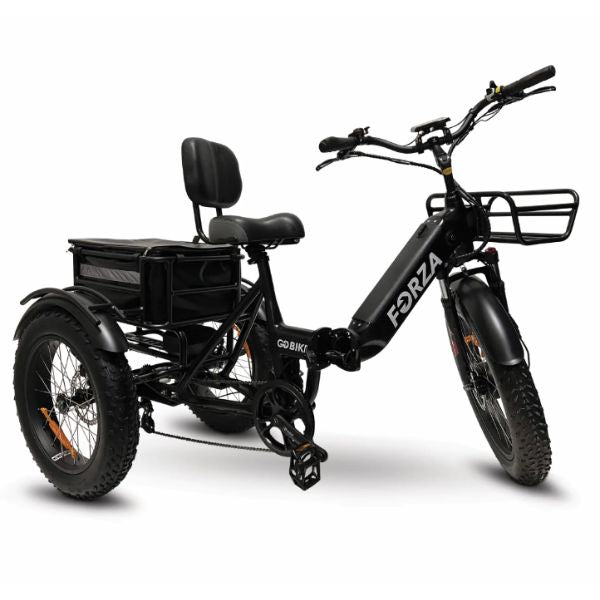 Go Bike Forza Electric Tricycle Black Folded