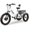 Image of Go Bike Forza Electric Tricycle White in Left Side View