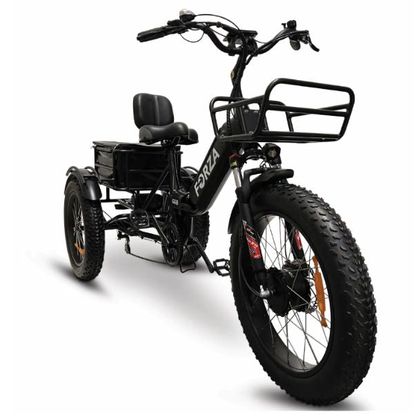 Go Bike Forza Electric Tricycle Black Front View