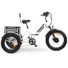 Image of Go Bike Forza Electric Tricycle White in Full Right Side View