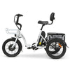 Image of Go Bike TRIO Crossover Lightweight Foldable Electric Tricycle White in Left Side View