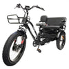 Image of Go Bike Forte Electric Tricycle With Rear Seat Angle Left View