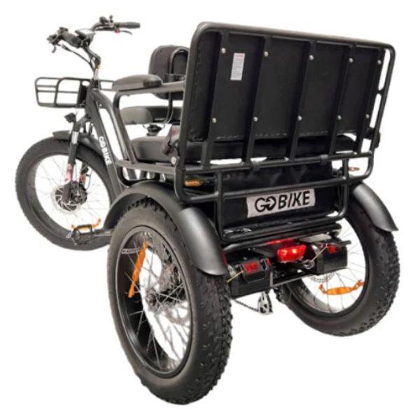 Go Bike Forte Electric Tricycle With Rear Seat Rear View