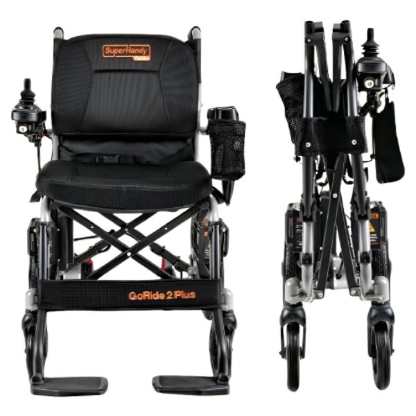 SuperHandy GoRide 2 Plus Folding Electric Wheelchair
